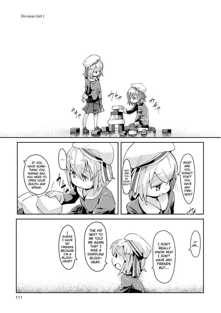 Tousaku Shoujo Shoukougun Chapter 3 page 1 - Chapter 3 : Division Girl 1