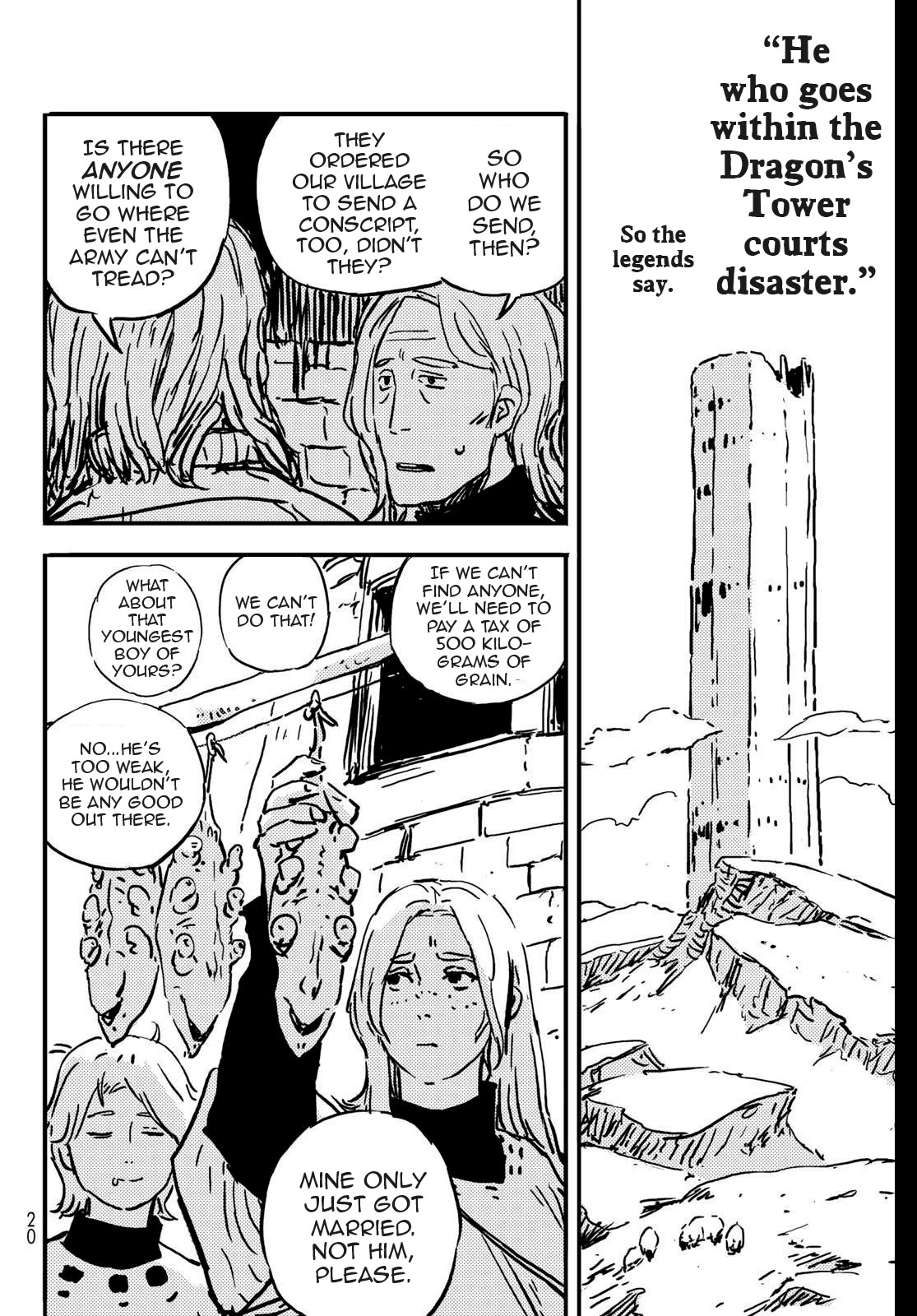 Tower Dungeon Chapter 1 page 10 - Chapter 1: Yuva, Renowed Thrower of Feed