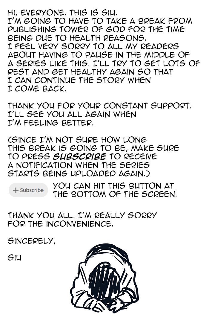 Tower of God manga, chapter 485, page 122 of 122