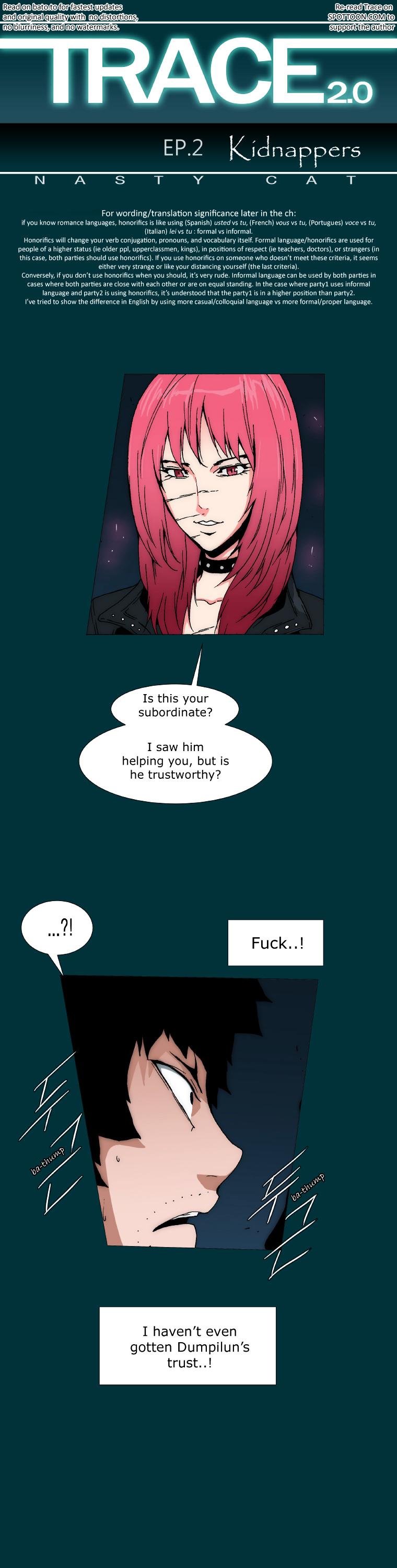 Trace 2.0 Chapter 12 page 1 - Chapter 12 : Kidnappers: 12