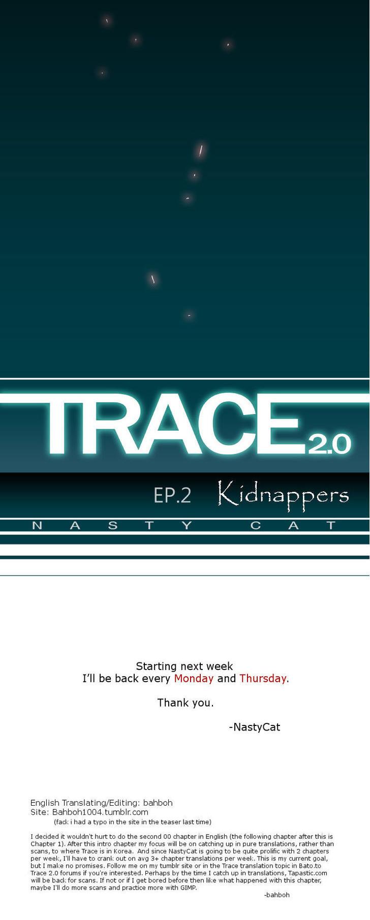 Trace 2.0 Chapter 60 page 25 - Chapter 60 : Kidnappers: intro; Ep2 part0
