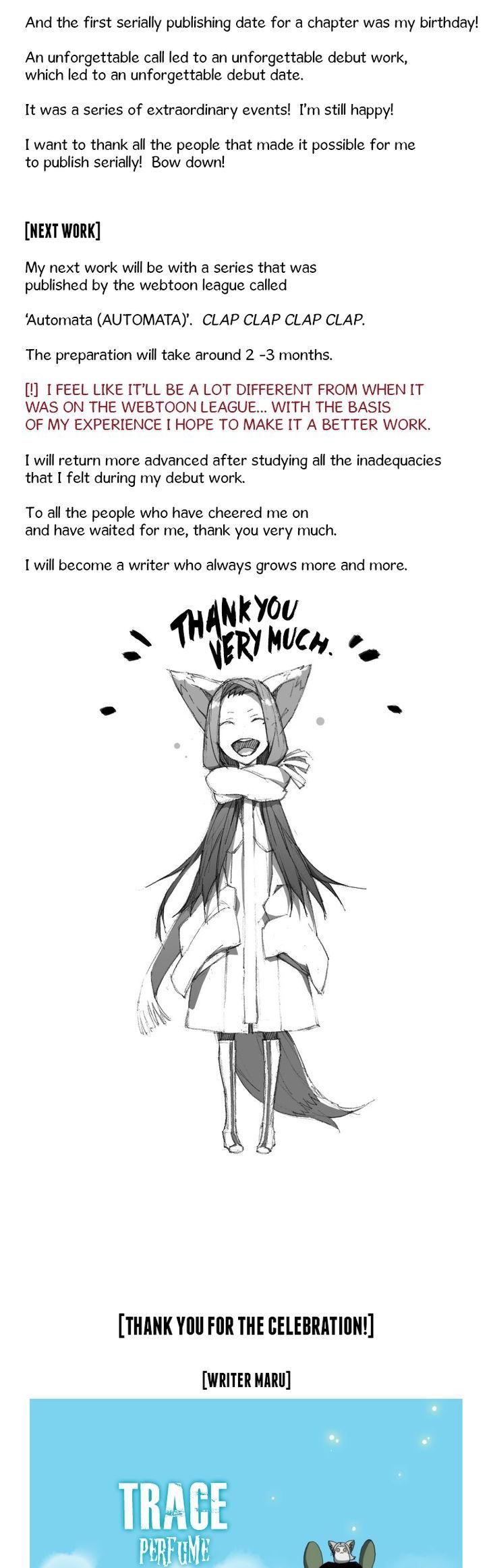 Trace: Perfume Chapter 17 page 3 - Chapter 17 : Postscript [End]