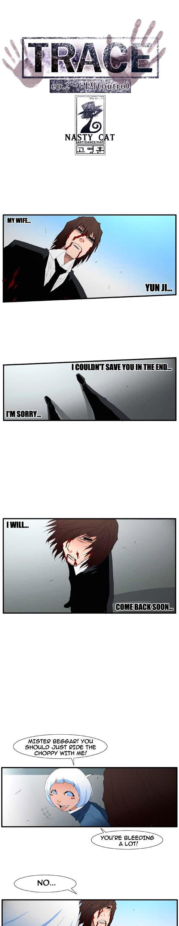 Trace Vol.2 Chapter 55 page 2 - Vol.2 Chapter 55 : Beggar (outro)