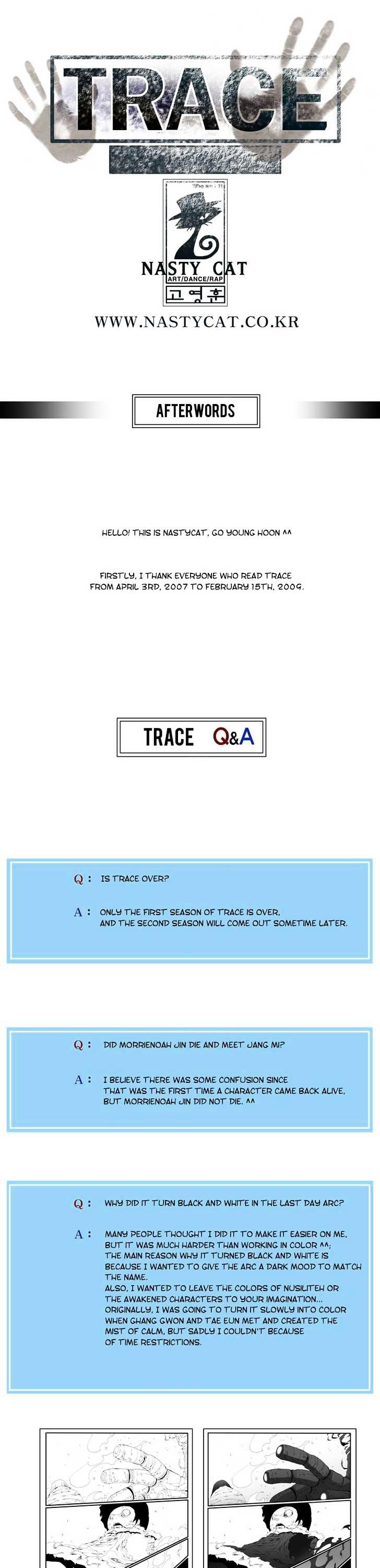 Trace Chapter 7.179 page 1 - Vol.7 Chapter 179 : Afterwords [END]