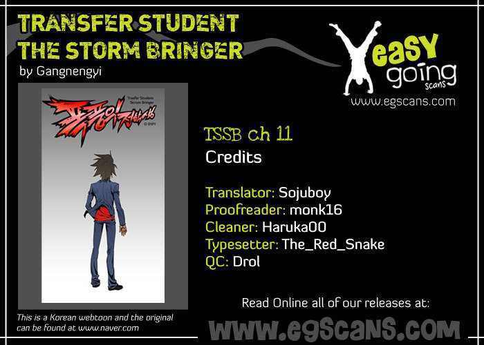 Transfer Student Storm Bringer Chapter 11 page 1 - Chapter 11
