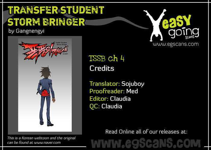 Transfer Student Storm Bringer Chapter 4 page 1 - Chapter 4