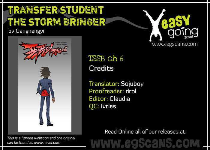 Transfer Student Storm Bringer Chapter 6 page 1 - Chapter 6