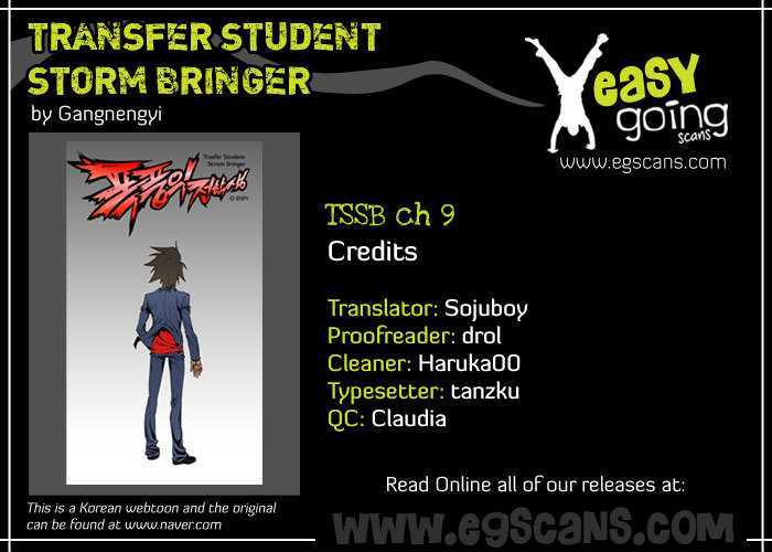 Transfer Student Storm Bringer Chapter 9 page 1 - Chapter 9
