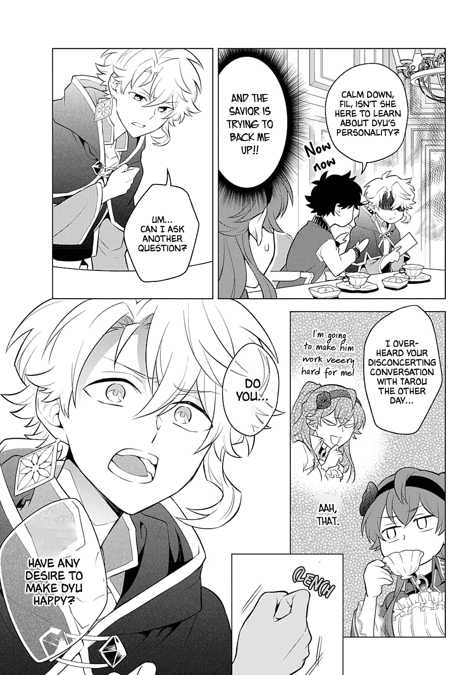 Transferred to another world, but I'm saving the world of an Otome game!? Chapter 12 page 5 - Chapter 12: The Villainess's Marriage Interview and Me?!