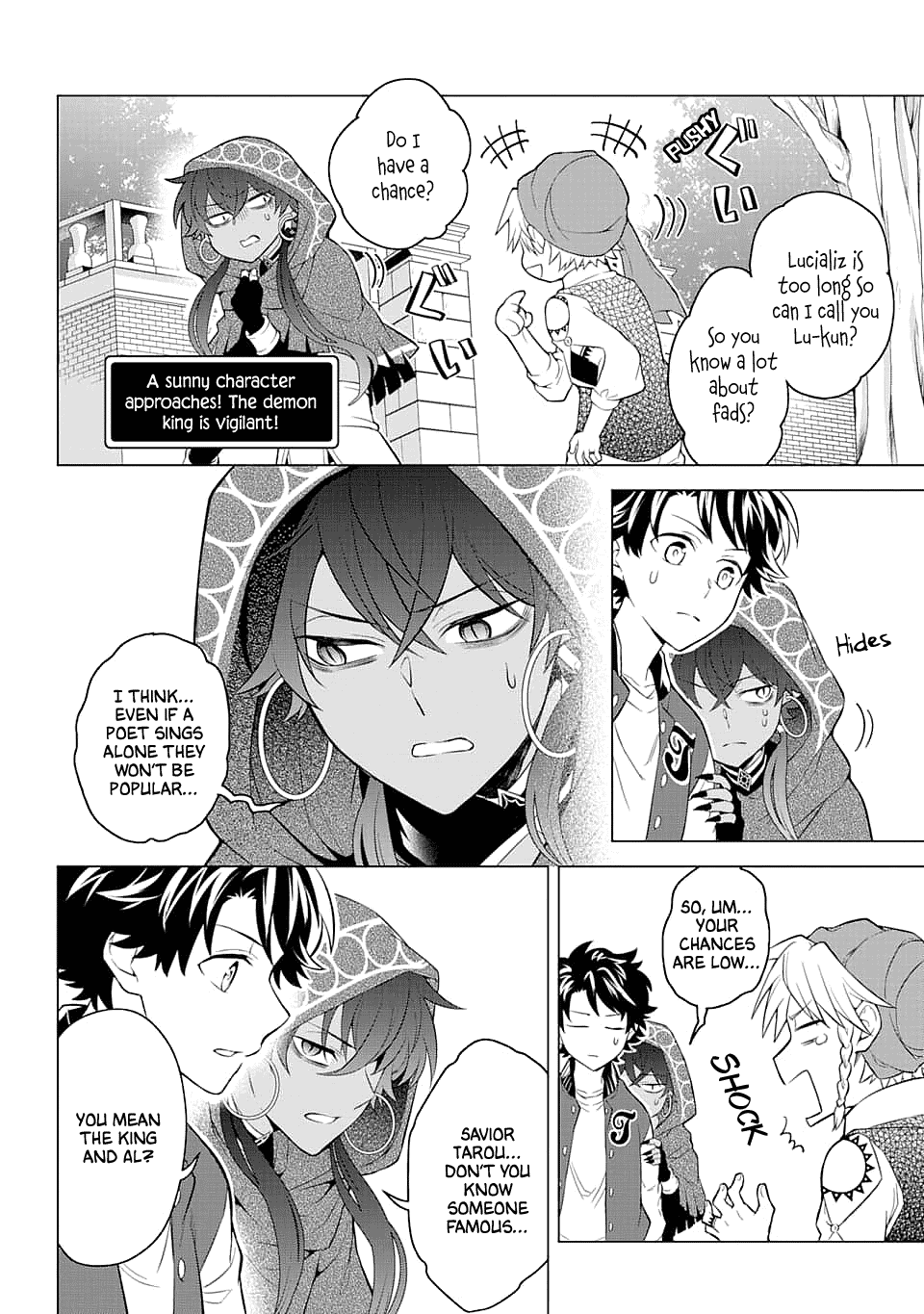 Transferred to another world, but I'm saving the world of an Otome game!? Chapter 13 page 10 - Chapter 13: The Minstrel and Me?!
