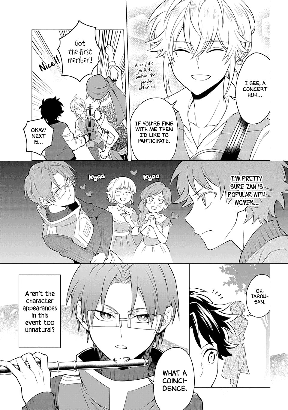 Transferred to another world, but I'm saving the world of an Otome game!? Chapter 13 page 15 - Chapter 13: The Minstrel and Me?!