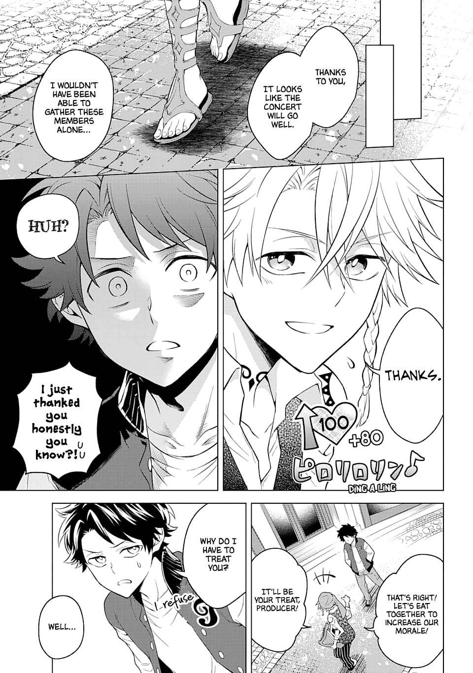 Transferred to another world, but I'm saving the world of an Otome game!? Chapter 13 page 19 - Chapter 13: The Minstrel and Me?!