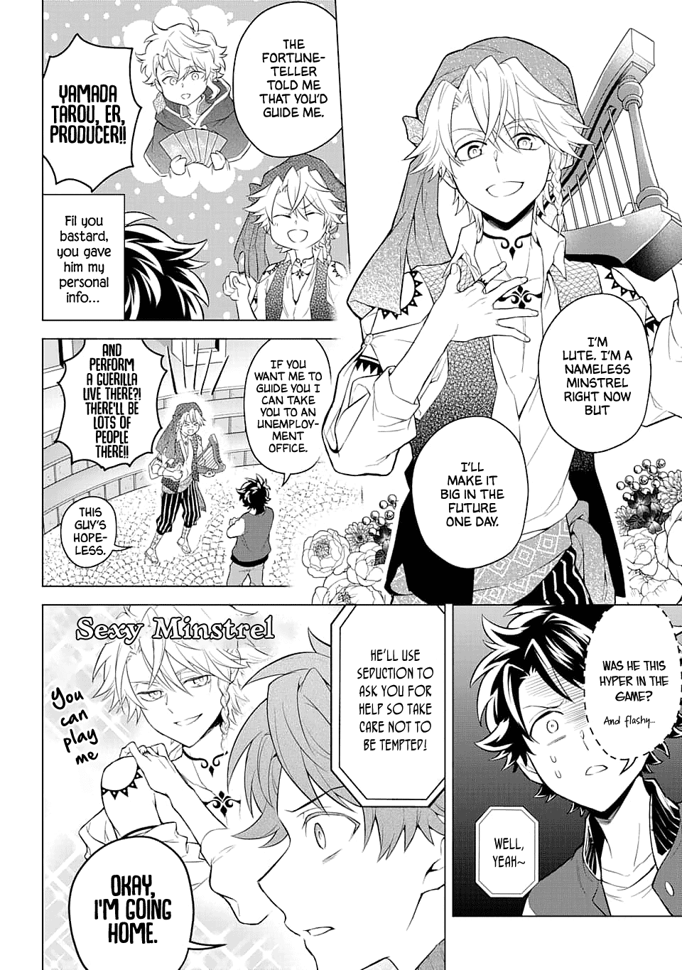 Transferred to another world, but I'm saving the world of an Otome game!? Chapter 13 page 6 - Chapter 13: The Minstrel and Me?!