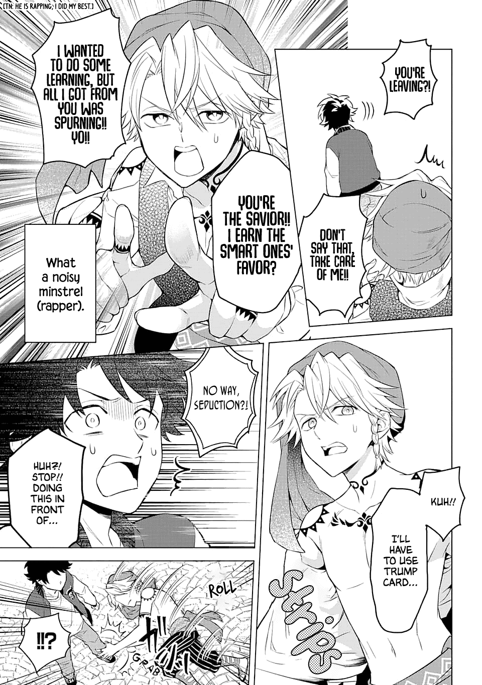 Transferred to another world, but I'm saving the world of an Otome game!? Chapter 13 page 7 - Chapter 13: The Minstrel and Me?!