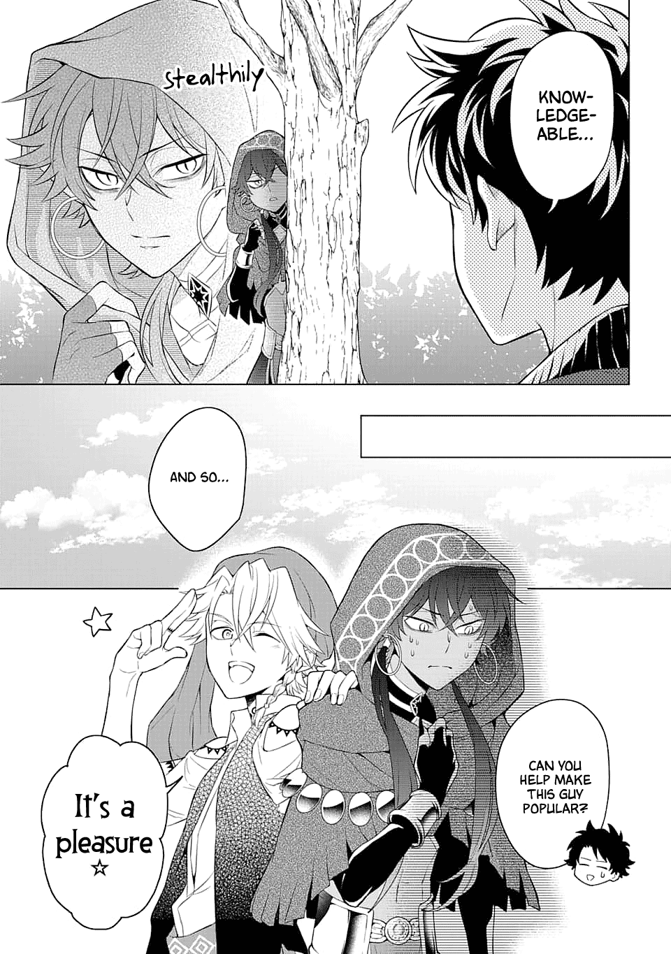 Transferred to another world, but I'm saving the world of an Otome game!? Chapter 13 page 9 - Chapter 13: The Minstrel and Me?!