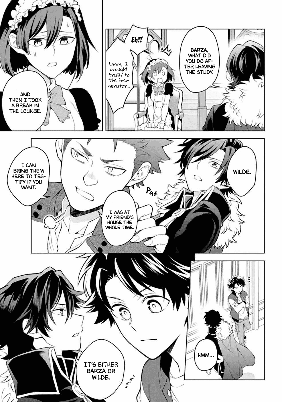 Transferred to another world, but I'm saving the world of an Otome game!? Chapter 14 page 13 - Chapter 14: Detective King and Me?!