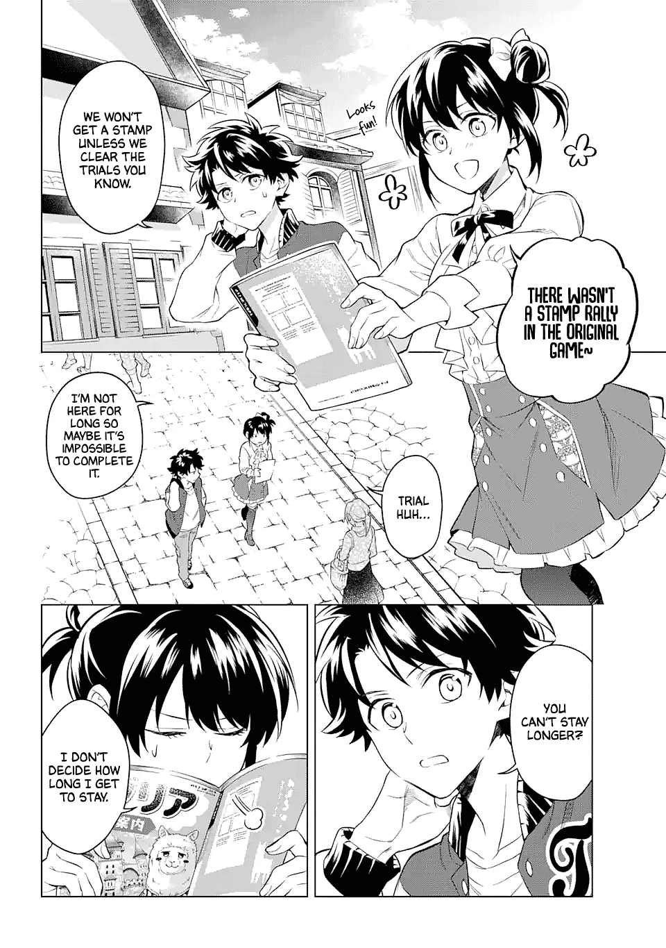 Transferred to another world, but I'm saving the world of an Otome game!? Chapter 16 page 4 - Chapter 16: The Seven Trials and me?!