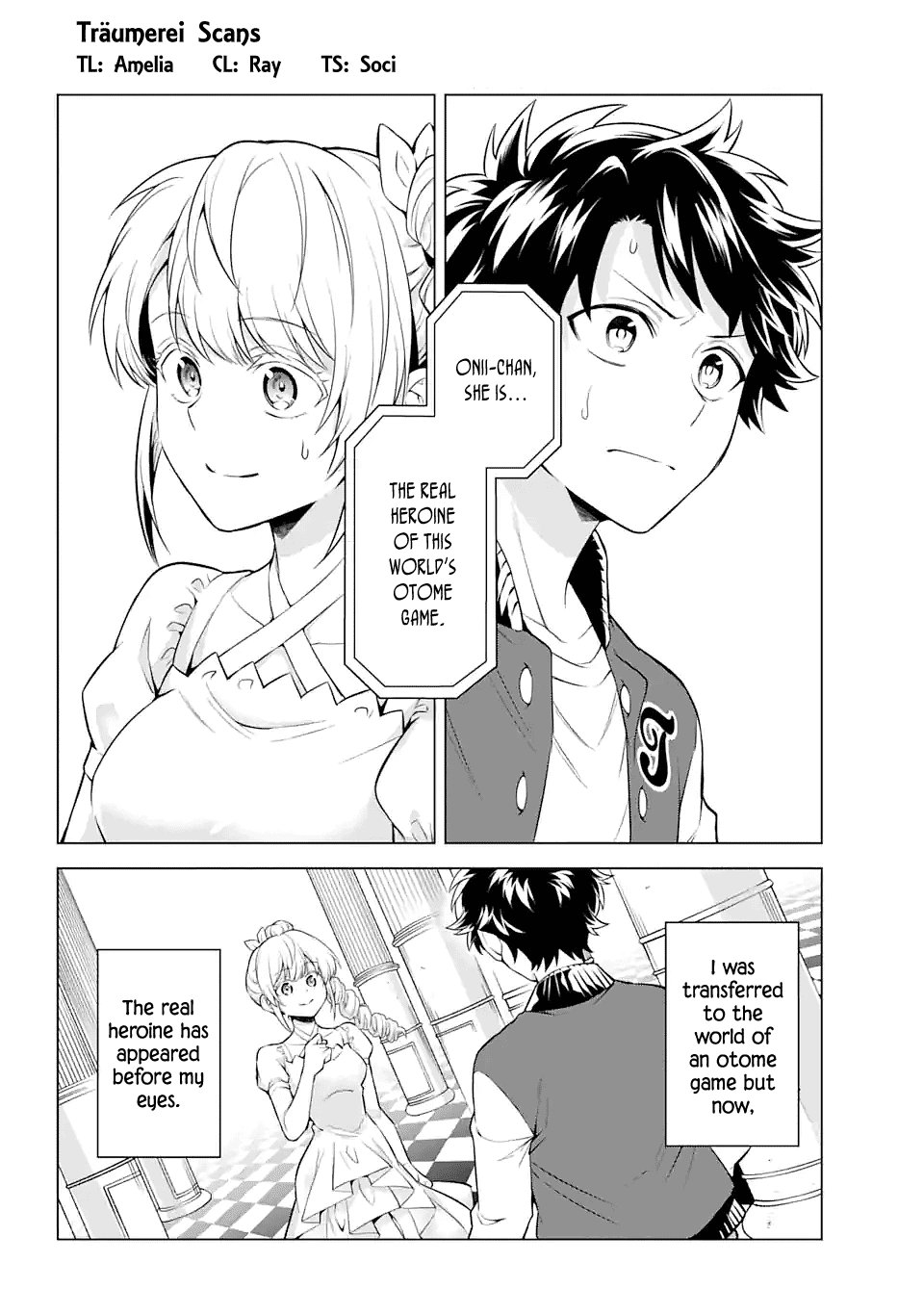 Transferred to another world, but I'm saving the world of an Otome game!? Chapter 21 page 1 - Chapter 21: The Real Deal and Me?!