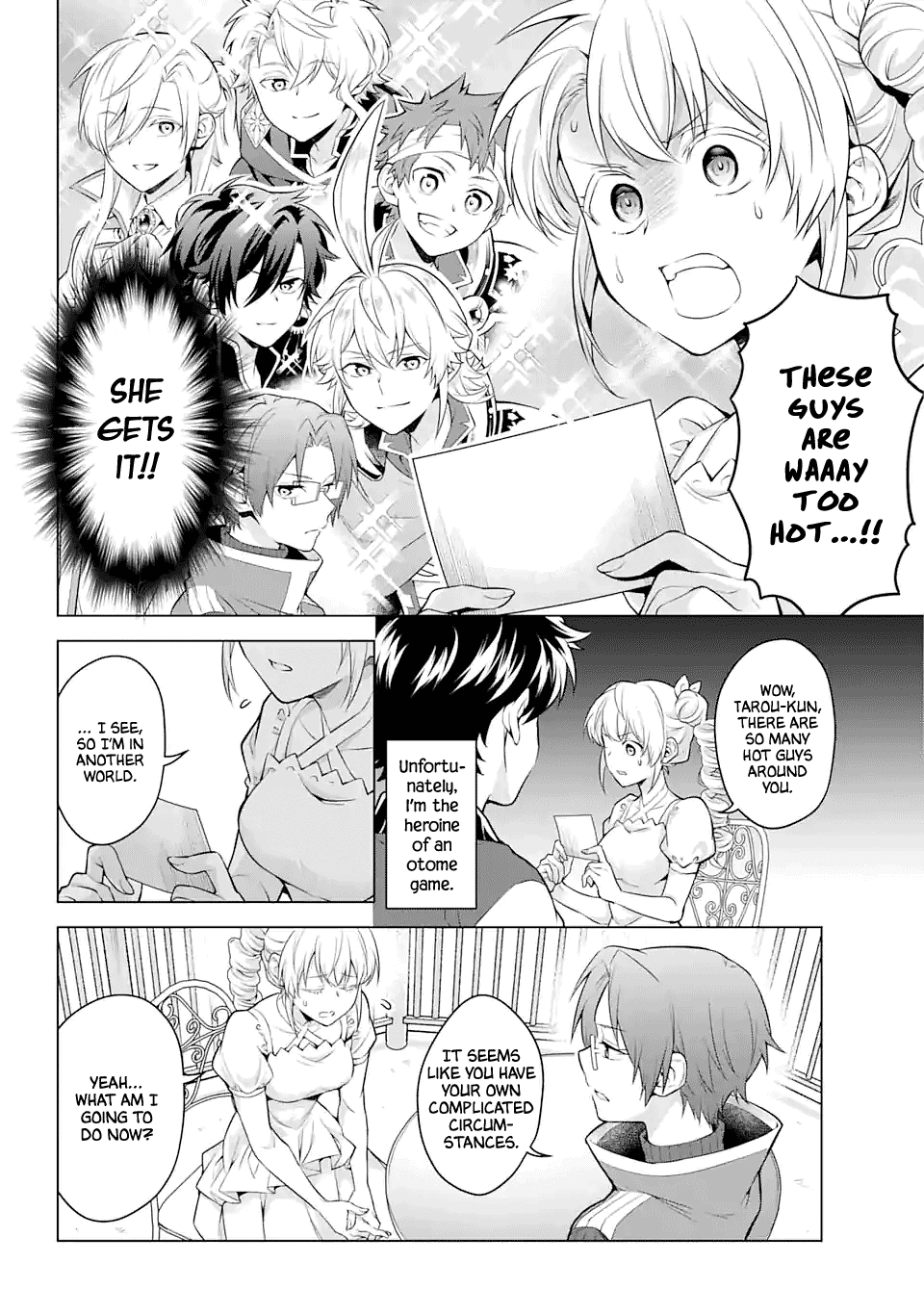 Transferred to another world, but I'm saving the world of an Otome game!? Chapter 21 page 12 - Chapter 21: The Real Deal and Me?!