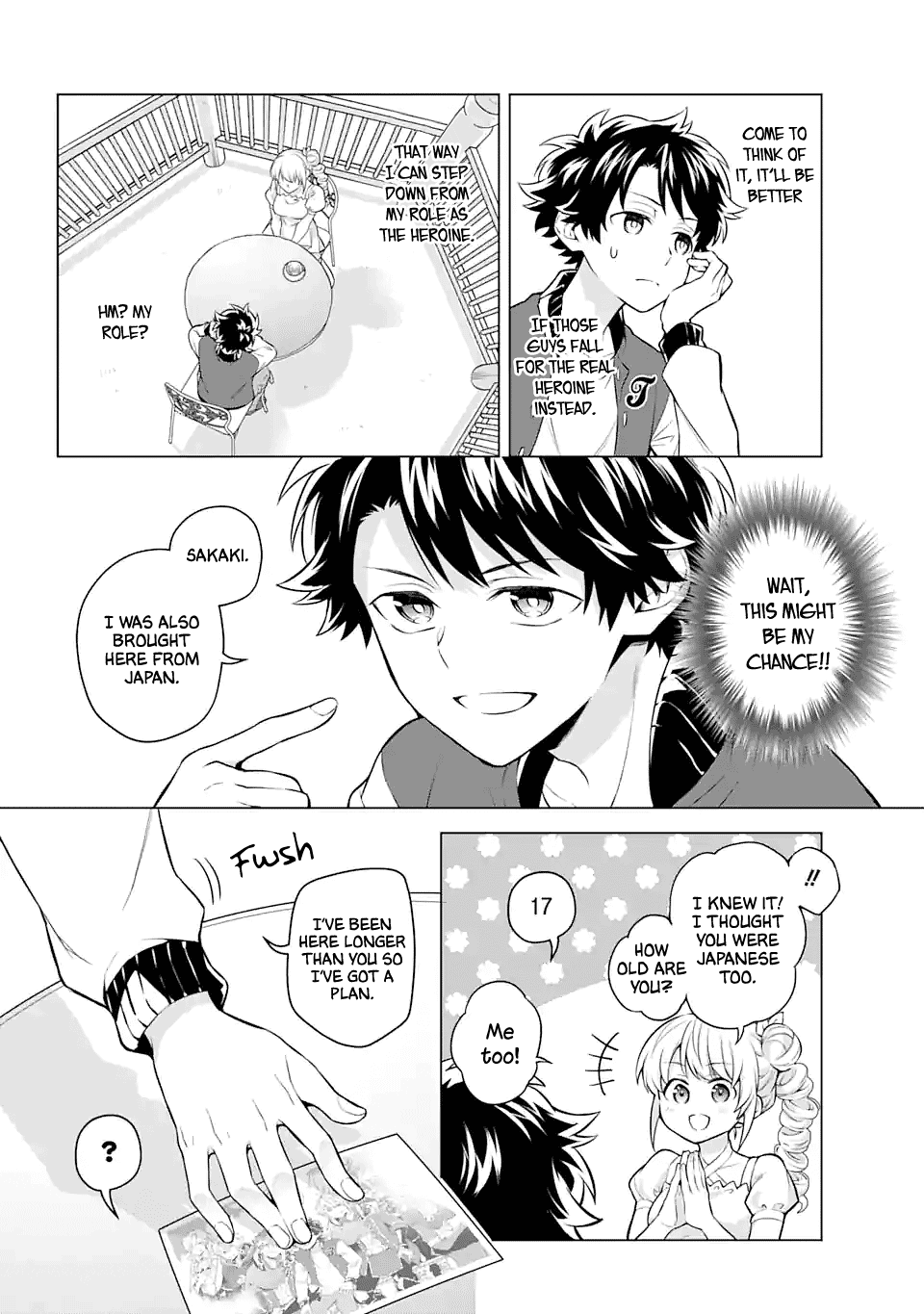 Transferred to another world, but I'm saving the world of an Otome game!? Chapter 21 page 14 - Chapter 21: The Real Deal and Me?!