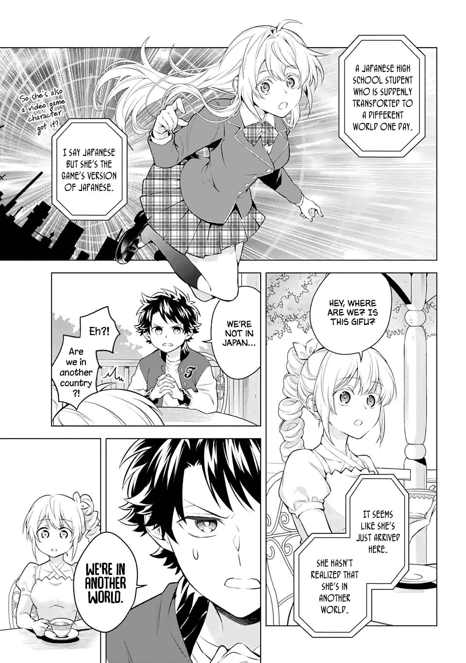Transferred to another world, but I'm saving the world of an Otome game!? Chapter 21 page 5 - Chapter 21: The Real Deal and Me?!