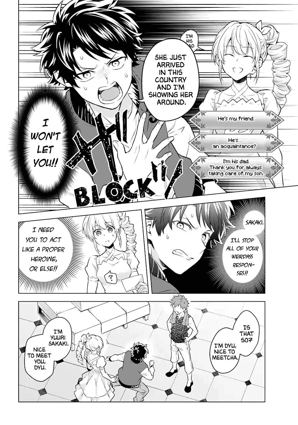 Transferred to another world, but I'm saving the world of an Otome game!? Chapter 22 page 10 - Chapter 22: The True Heroine's Choices and Me?!