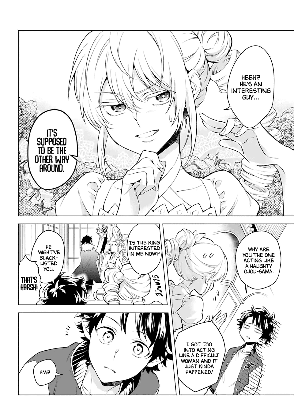 Transferred to another world, but I'm saving the world of an Otome game!? Chapter 23 page 10 - Chapter 23: The title of heroine and me?!