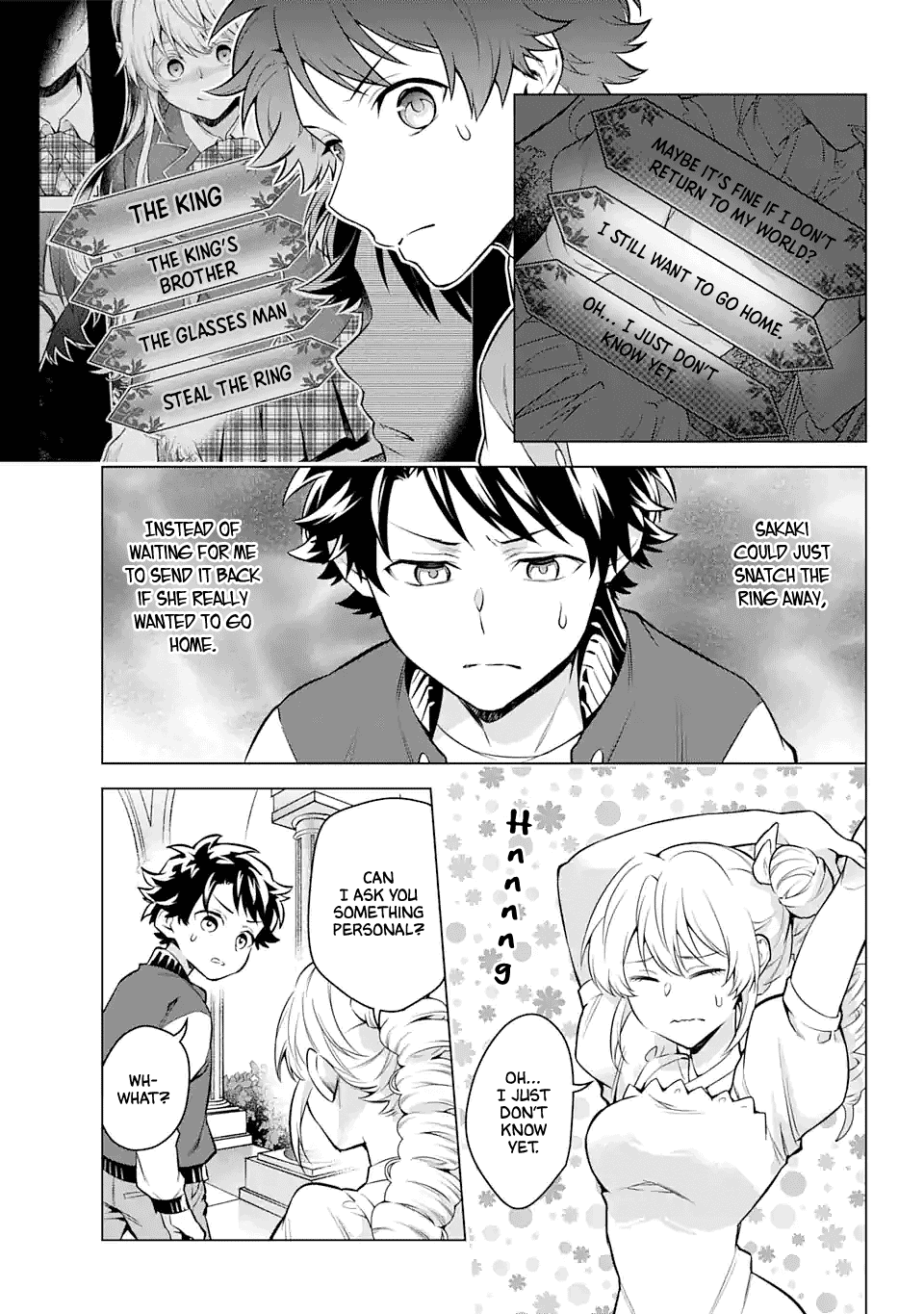 Transferred to another world, but I'm saving the world of an Otome game!? Chapter 23 page 15 - Chapter 23: The title of heroine and me?!