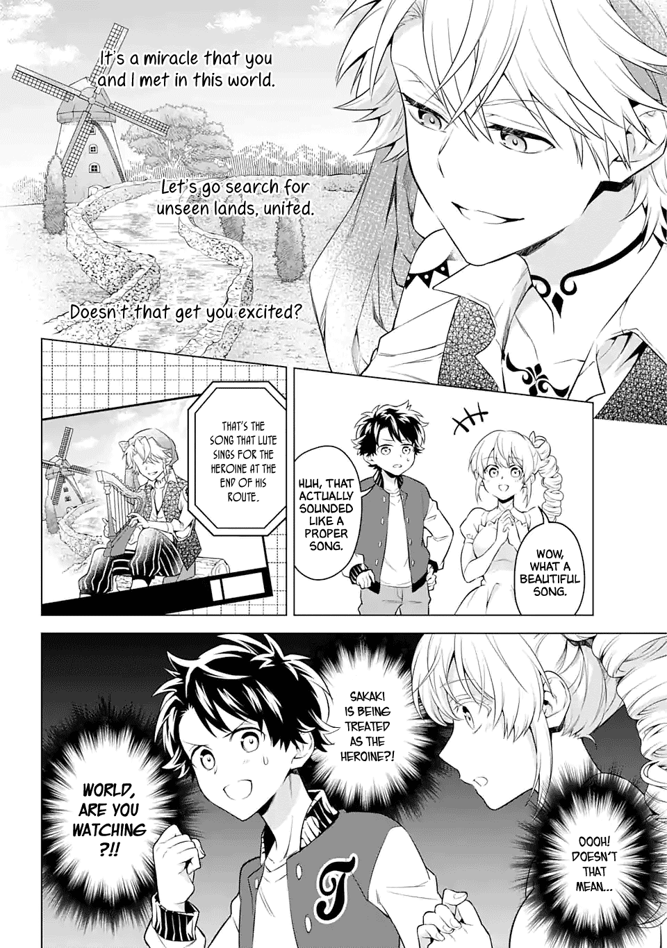 Transferred to another world, but I'm saving the world of an Otome game!? Chapter 23 page 20 - Chapter 23: The title of heroine and me?!