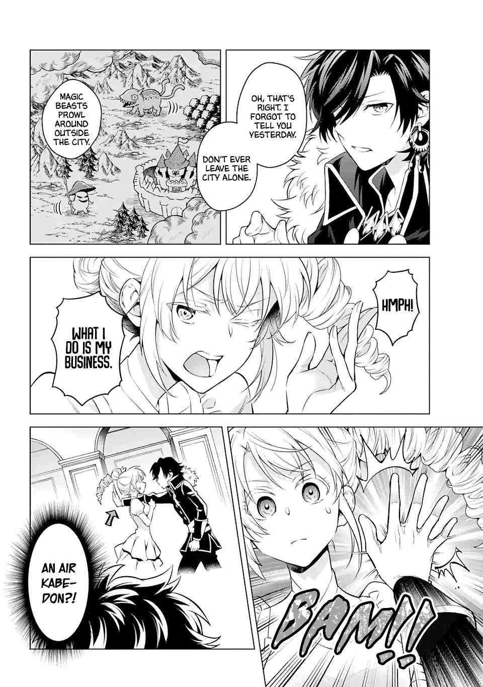 Transferred to another world, but I'm saving the world of an Otome game!? Chapter 23 page 8 - Chapter 23: The title of heroine and me?!