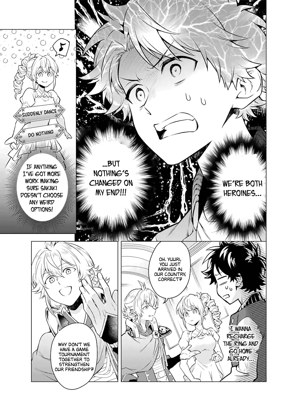 Transferred to another world, but I'm saving the world of an Otome game!? Chapter 24 page 13 - Chapter 24: A Setting Change and Me?!