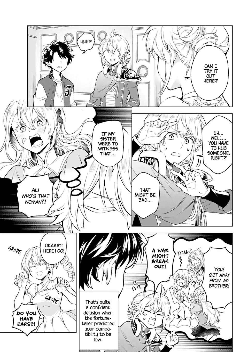 Transferred to another world, but I'm saving the world of an Otome game!? Chapter 24 page 9 - Chapter 24: A Setting Change and Me?!