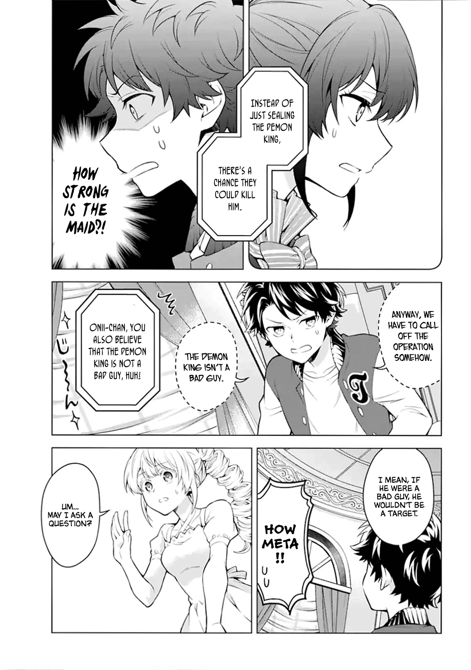Transferred to another world, but I'm saving the world of an Otome game!? Chapter 25 page 7 - Chapter 25: Srategy Meeting and Me?!