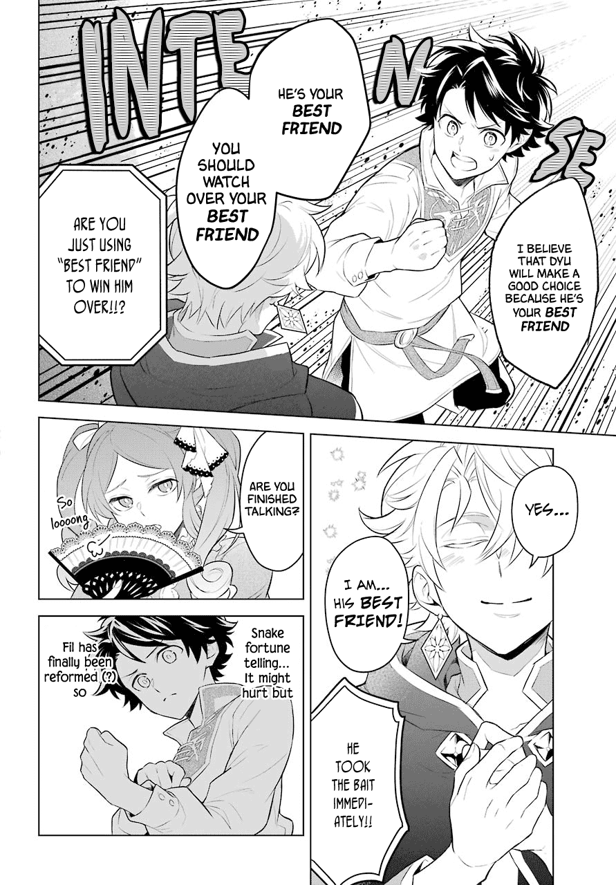 Transferred to another world, but I'm saving the world of an Otome game!? Chapter 4 page 23 - Chapter 4: Fortune Teller and Me?!
