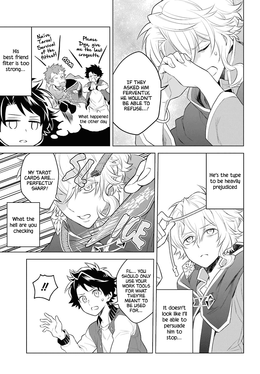 Transferred to another world, but I'm saving the world of an Otome game!? Chapter 4 page 8 - Chapter 4: Fortune Teller and Me?!