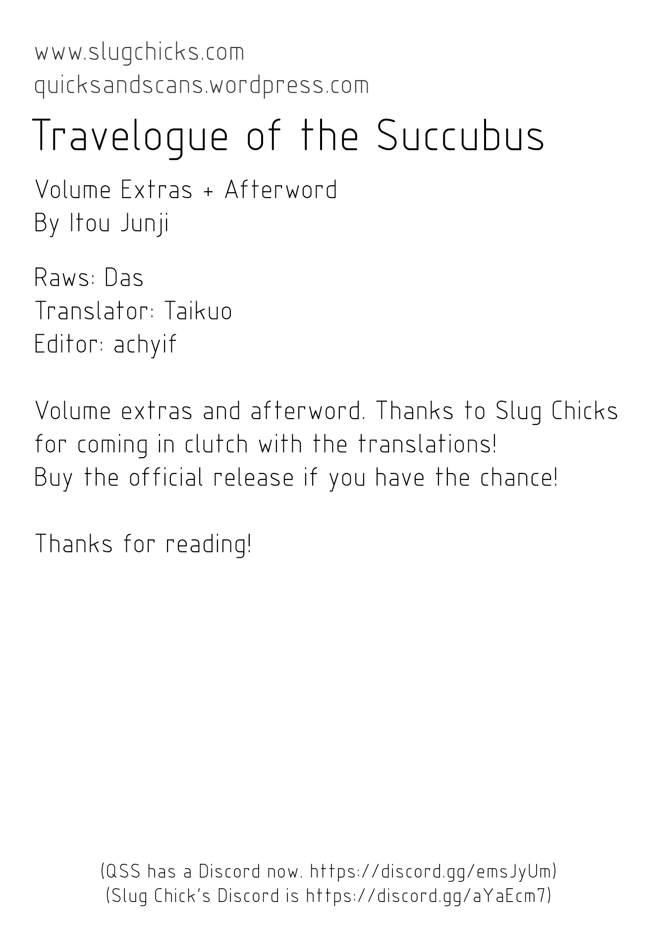 Travelogue of the Succubus Chapter 7.5 page 7 - Chapter 7.5: Volume Extras + Afterword