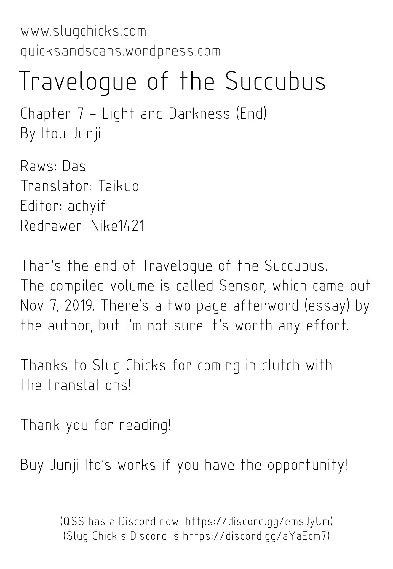 Travelogue of the Succubus Chapter 7 page 41 - Chapter 7: Light and Darkness [END]