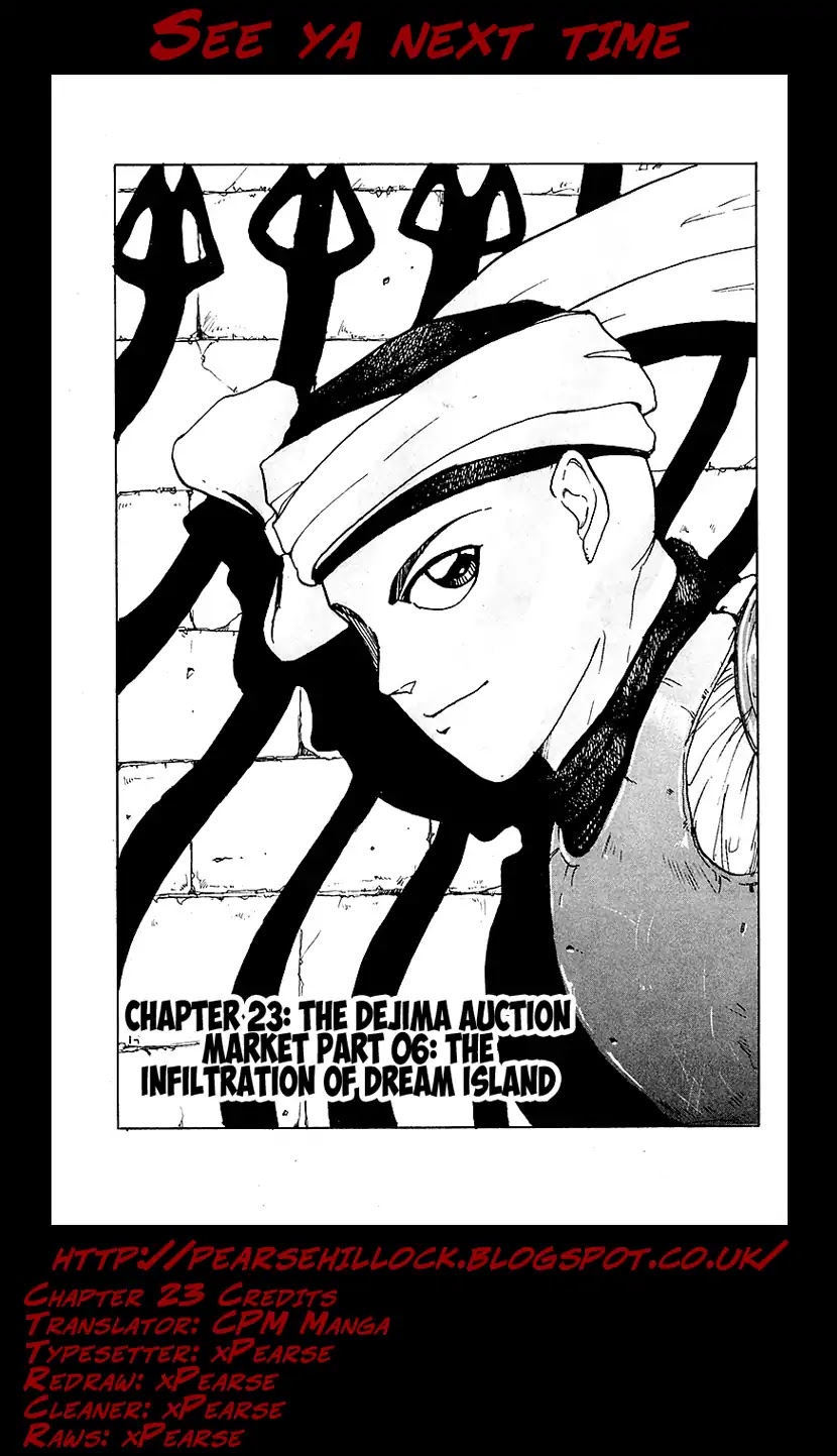 Treasure Hunter Jubei Chapter 23 page 21 - Chapter 23: The Dejima Auction Market Part 06: The Infiltration of Dream Island