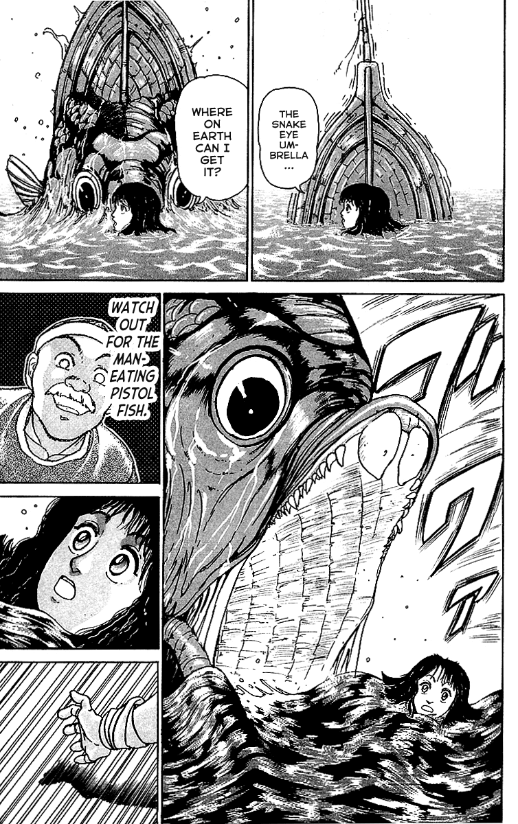 Treasure Hunter Jubei Chapter 7 page 11 - Chapter 7: Figurehead of Souls Part 2: Beware of the Pistol Fish!