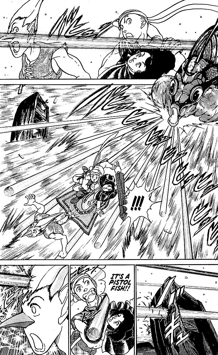 Treasure Hunter Jubei Chapter 7 page 16 - Chapter 7: Figurehead of Souls Part 2: Beware of the Pistol Fish!