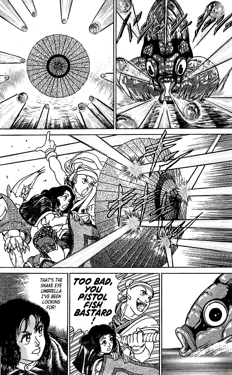 Treasure Hunter Jubei Chapter 7 page 18 - Chapter 7: Figurehead of Souls Part 2: Beware of the Pistol Fish!