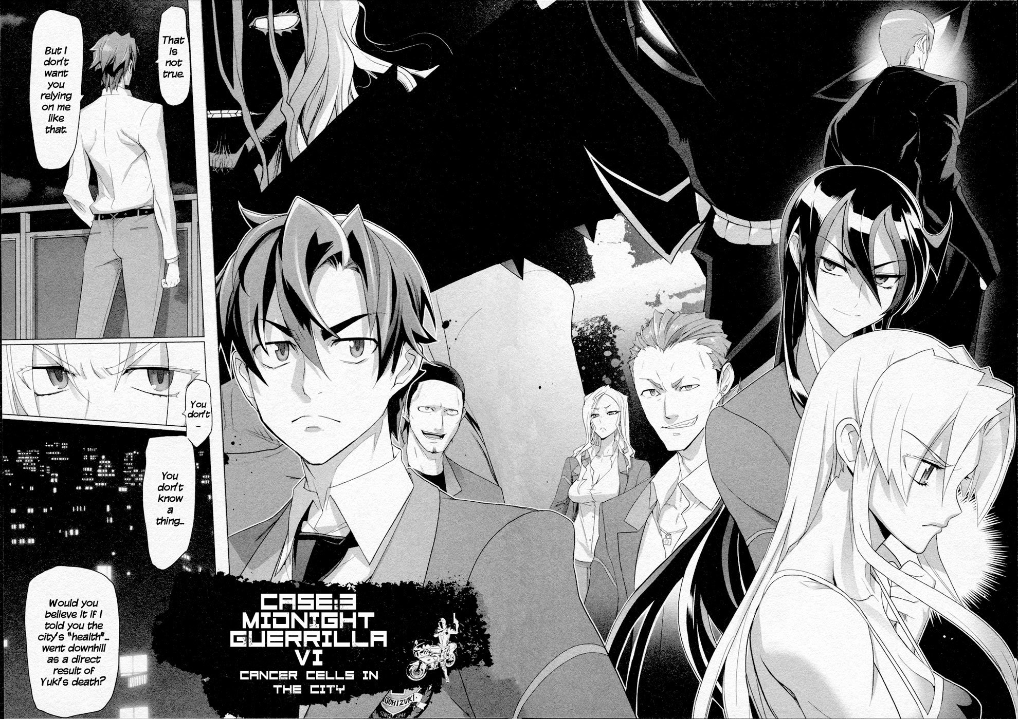 Triage X Chapter 15 page 2 - Chapter 15: Midnight Guerrilla VI - Cancer Cells in the City