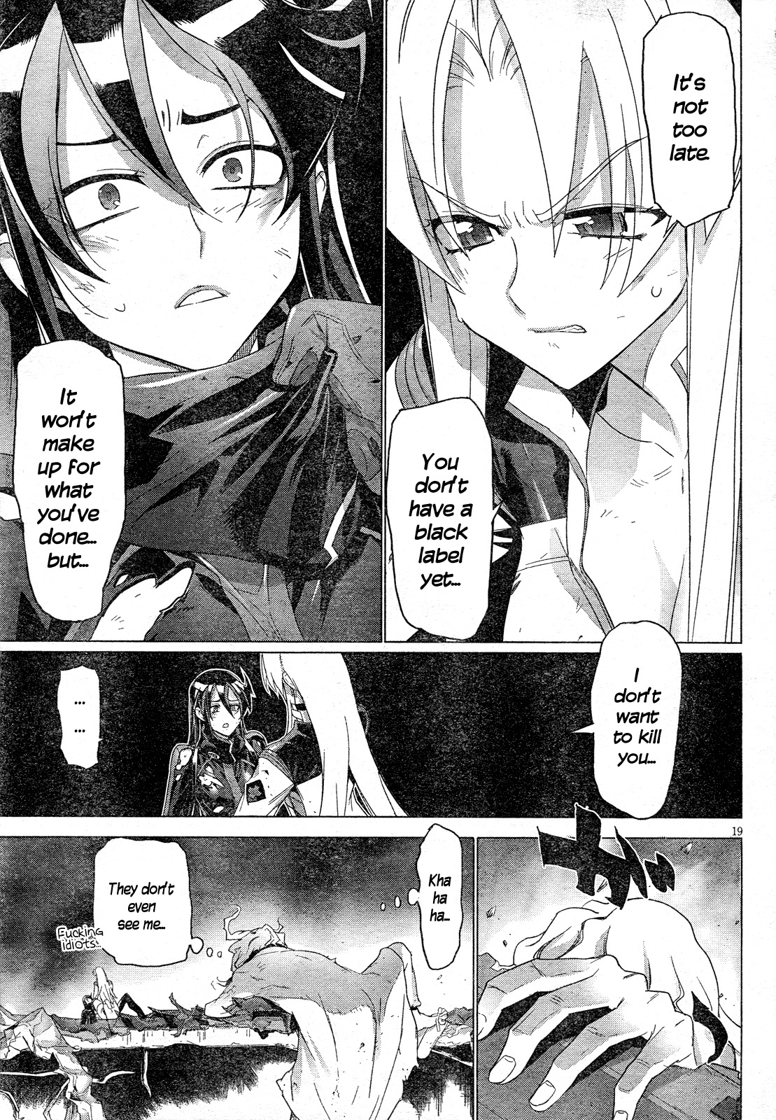 Triage X Chapter 18 page 20 - Chapter 18: Midnight Guerrilla IX - Ash and Black Label