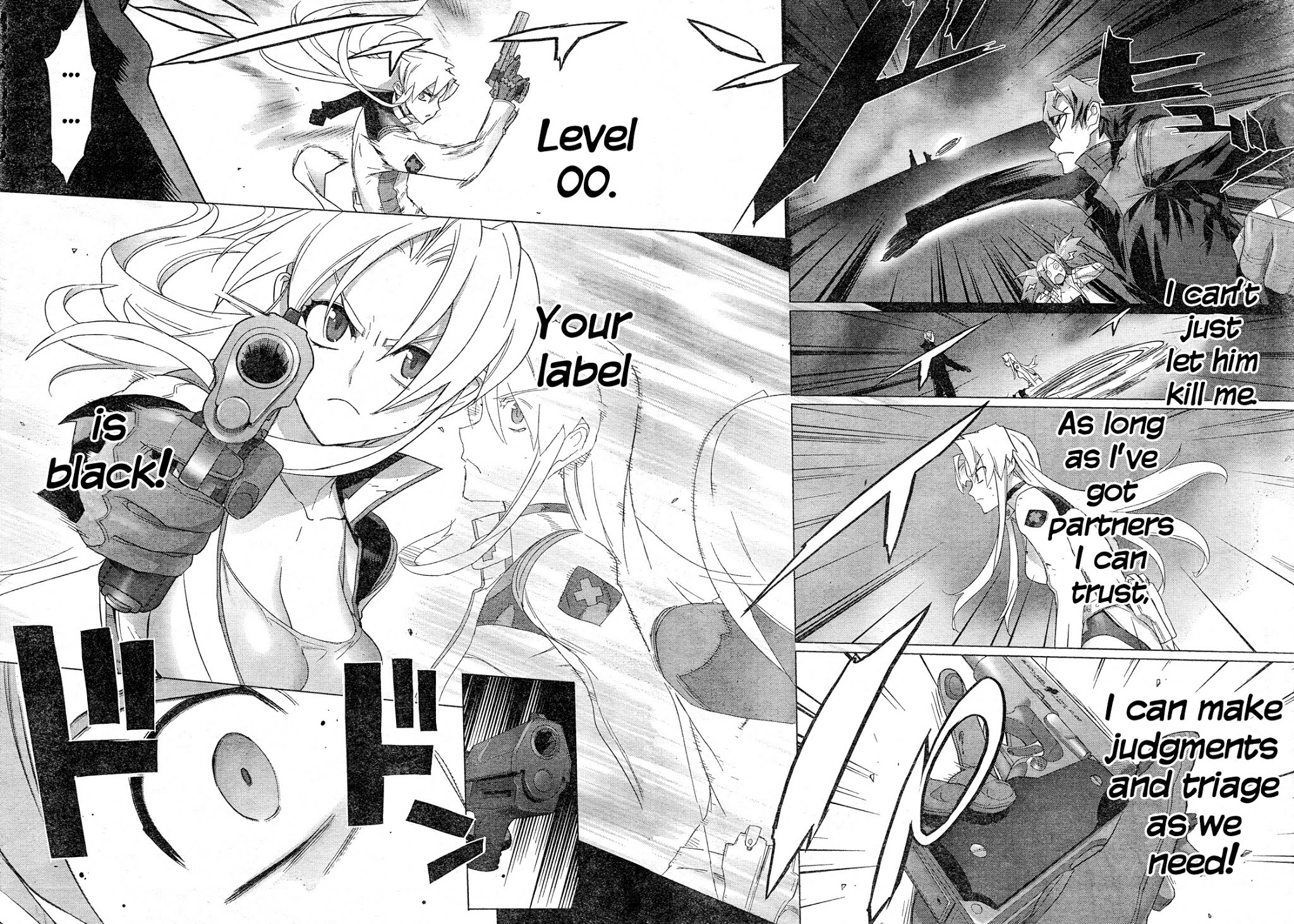 Triage X Chapter 18 page 34 - Chapter 18: Midnight Guerrilla IX - Ash and Black Label