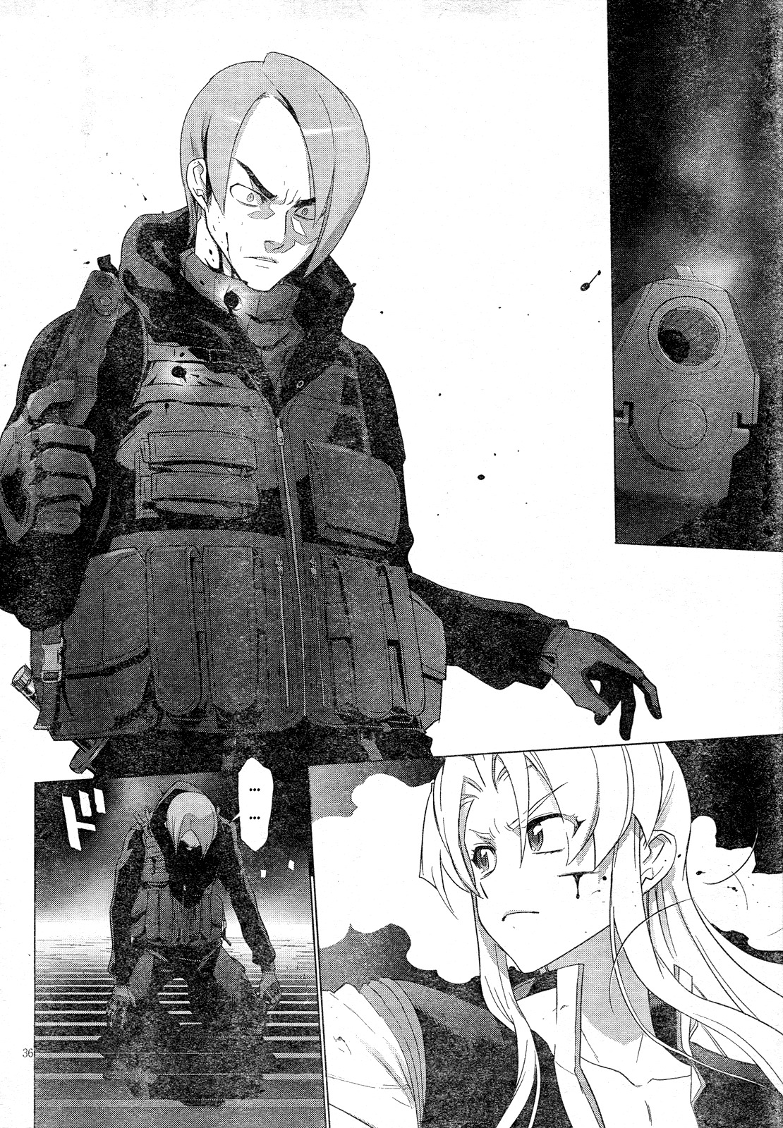 Triage X Chapter 18 page 35 - Chapter 18: Midnight Guerrilla IX - Ash and Black Label