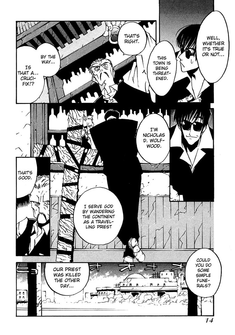 Trigun MAXIMUM Chapter 1 page 14 - Chapter 1: Hero Reborn