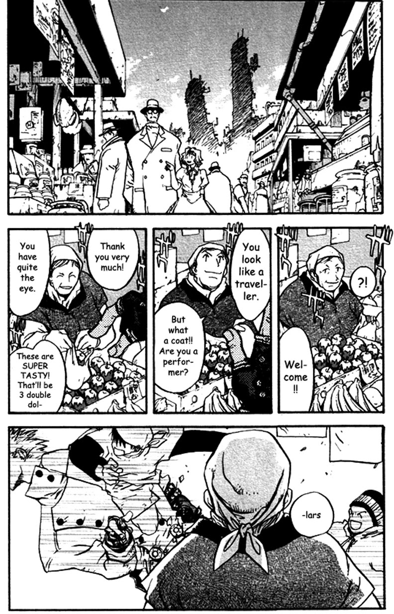 Trigun MAXIMUM Chapter 28 page 2 - Chapter 28: The City, and Then the Banquet of Dogs