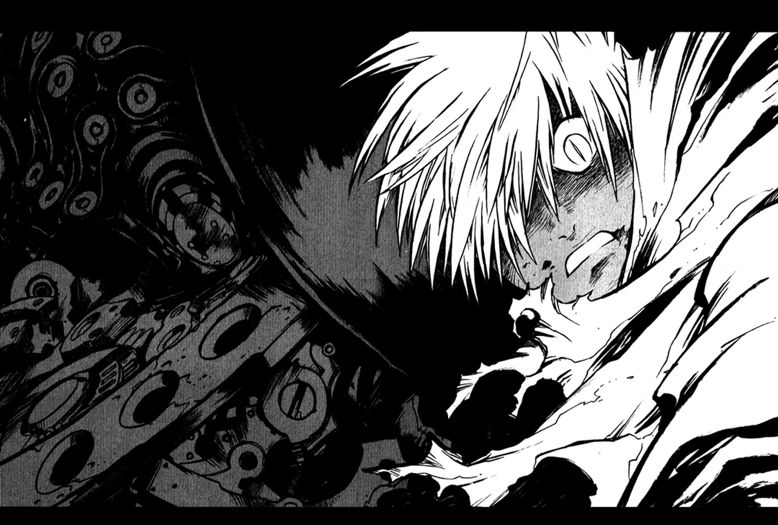 Trigun MAXIMUM Chapter 28 page 21 - Chapter 28: The City, and Then the Banquet of Dogs