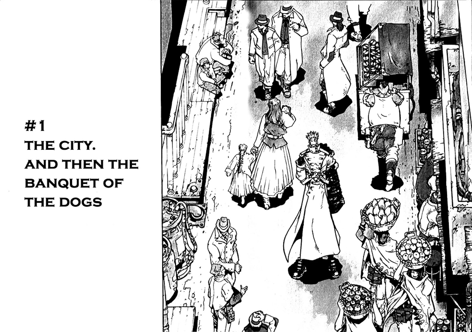 Trigun MAXIMUM Chapter 28 page 3 - Chapter 28: The City, and Then the Banquet of Dogs