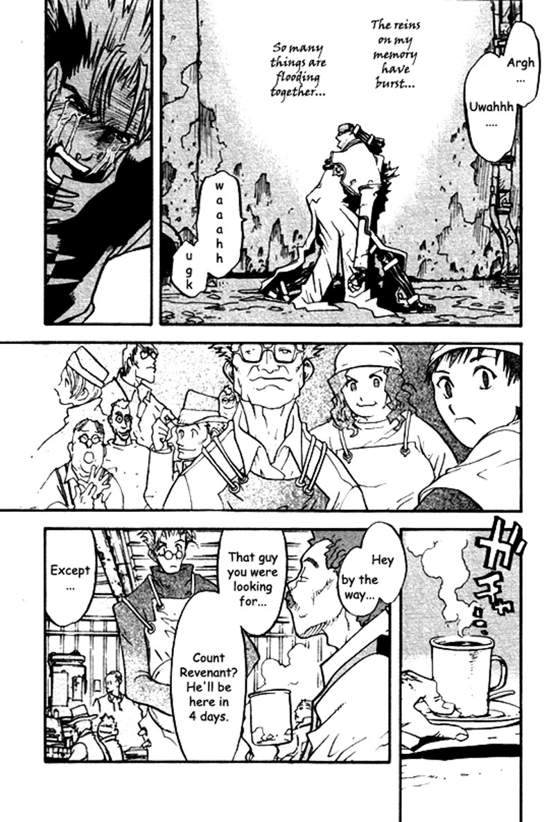 Trigun MAXIMUM Chapter 28 page 7 - Chapter 28: The City, and Then the Banquet of Dogs